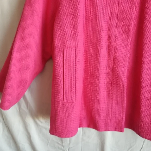 Liz Claiborne, plus size jacket, Fuchsia 2X - Picture 3 of 7